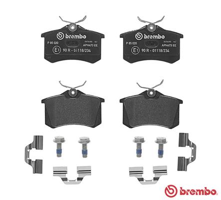 A.B.S. P 85 020 BREMBO Bremsbelagsatz, Scheibenbremse